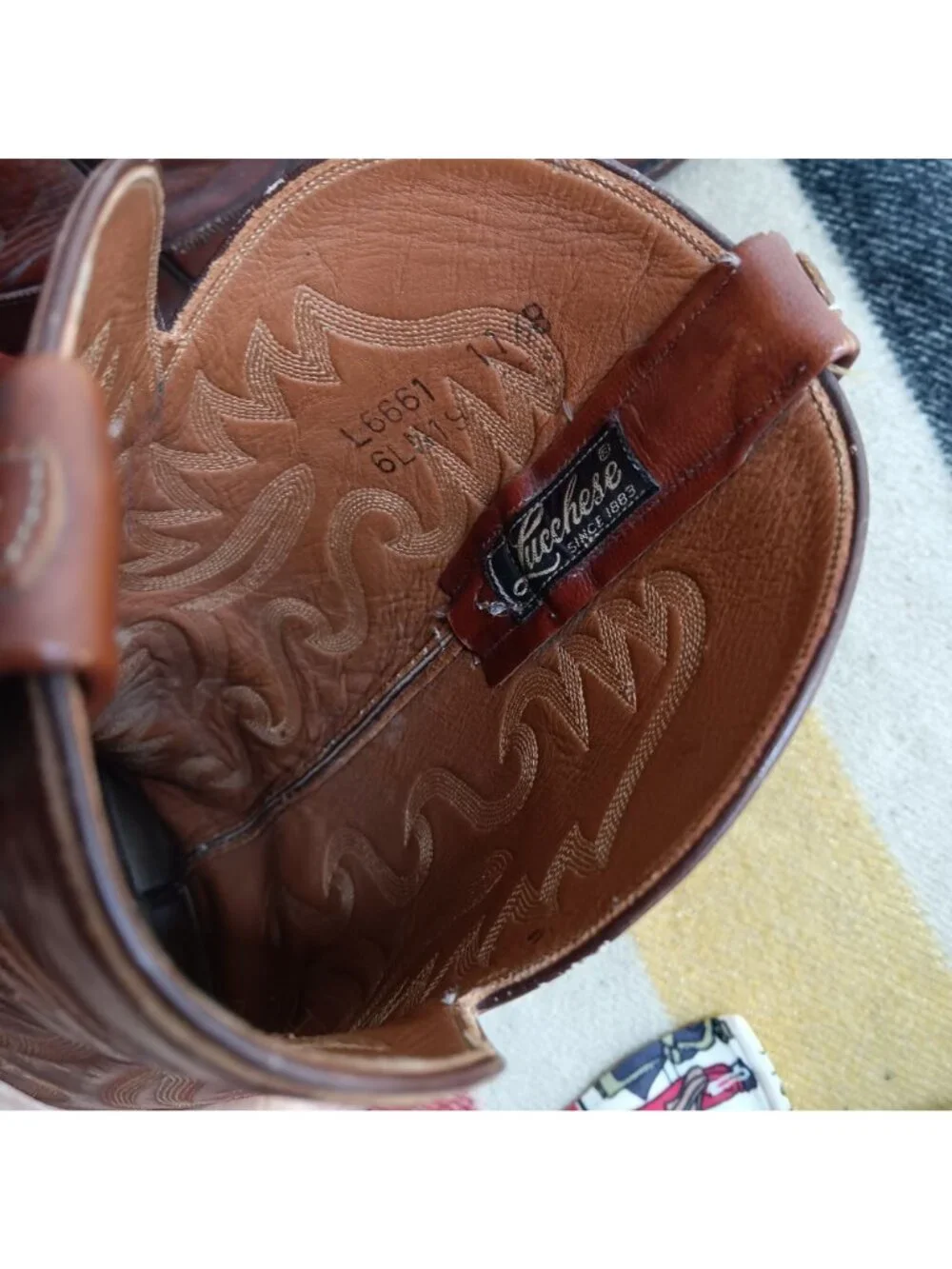 Vintage Lucchese L6661 Cowboy Boots 11.5B Mens Classic  San Antonio 1883